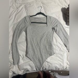 Abercrombie squareneck long sleeve bodysuit